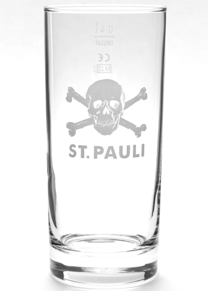 FC St. Pauli - Glas Totenkopf 0,4l